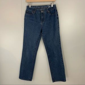 Calvin Klein Jeans Skinny Straight Leg Medium Wash Mid Rise Blue 8